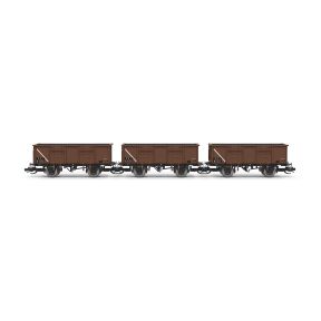 Hornby TT6039 TT Gauge Triple Pack BR 21 Ton Mineral wagons BR Bauxite B313093, B313075 And B313127