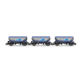 Hornby R6049 TT Gauge Triple Pack CDA China Clay Hoppers ECC No.375081 375043 And 375018