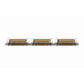 Hornby TT6066 TT Gauge YGB Seacow Civil Engineers Grey And Yellow Triple Pack