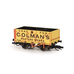 Peco TT-R7006P TT Gauge 7 Plank Open Wagon Colman's Mustard