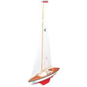 Gunther TWG1814 Albatros Wooden Sailing Boat with Adjustable Mainsail