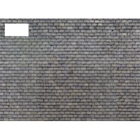 Scale Model Scenery TX014 OO Gauge Weathered Slate Roofing Texture Paper Pack Of 5