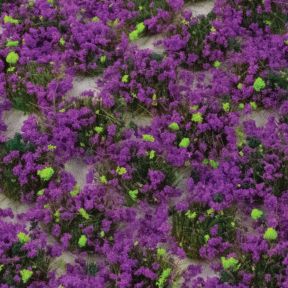 WWScenics W3THE4 Heather 4mm Self-Adhesive Static Grass Tufts