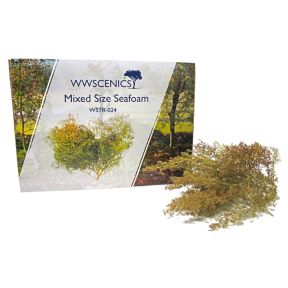 WWScenics WSTR-024 Seafoam Trees Box Mixed Sizes