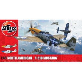 Airfix A05138 North American P51-D Mustang (Filletless Tails) Plastic Kit
