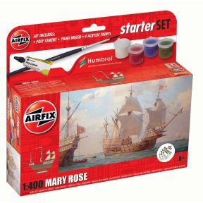 Airfix A55114A Mary Rose Plastic Kit Starter Set