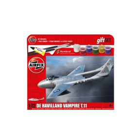 Airfix A55204A de Havilland Vampire T.11 Plastic Kit Starter Set