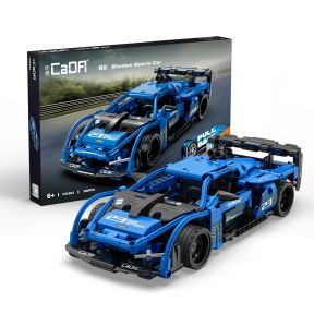 CaDA C52023W Shadow Pull Back Racing Car Plastic Brick Kit