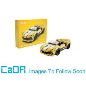 CaDA C55062W Golden Star Crest Racing Car Plastic Brick Model Kit