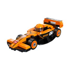 CaDA C55103W Mini Orange Circuit Racing Car Plastic Brick Kit