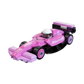 CaDA C55104W Mini Pink Circuit Racing Car Plastic Brick Kit