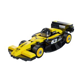 CaDA C55107W Mini Yellow Circuit Racing Car Plastic Brick Kit