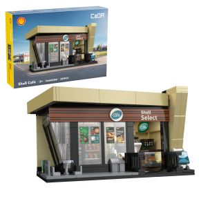 CaDA C66033W Shell Select Coffee Shop Cafe Plastic Brick Kit