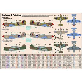 MisterCraft D-220 Curtiss P-40 K Kittyhawk MkIII Plastic Kit