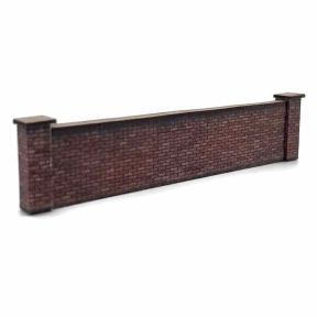 Scale Model Scenery KX107B OO Gauge 5ft Modular Wall Ind Red Brick Laser Cut Kit