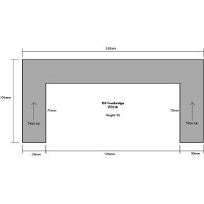 Metcalfe PO236 OO Gauge Footbridge Card Kit