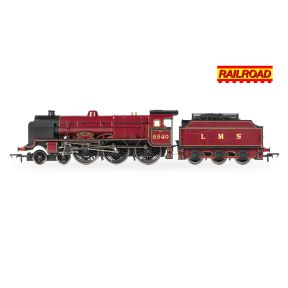 Hornby R30434 OO Gauge RailRoad LMS Patriot 4-6-0 5540 'Sir Robert Turnbull' LMS Crimson