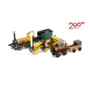 Hornby R30445 OO Gauge Birth of the Railways 200th Anniversary Train Pack - Locomotion, Rocket And Lion