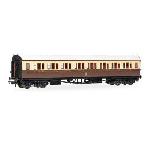 Hornby R40469 OO Gauge GW Collet Corridor Third Coach GW Chocolate And Cream 5017