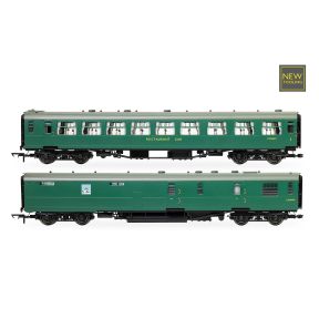 Hornby R40471 OO Gauge BR Tavern Car 'Jolly Tar' & Composite Restaurant Coaches Twin Pack BR Green