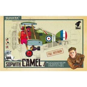 Suyata SK002 Sopwith Camel And 'Brownie' Pilot Figure Plastic Kit