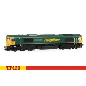 Hornby TT3031 TT Gauge Class 66 66619 'Derek W Johnson MBE' Freightliner