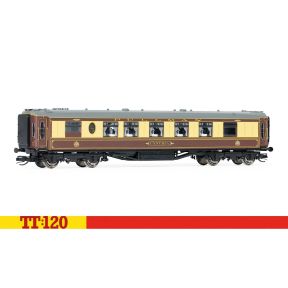 Hornby TT4003E TT Gauge Pullman 1st Class Kitchen Coach 'Cynthia' Umber And Cream