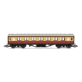 Hornby TT4037 TT Gauge LMS 57ft Period III Corridor Third Coach M2001M BR Crimson & Cream