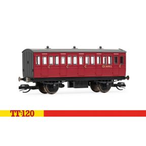 Hornby TT4060 TT Gauge 4 Wheel Coach Third Class BR Crimson