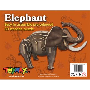 Toyway TWW4205 3D Wooden Puzzle Elephant